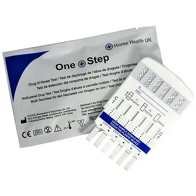 £6.99 • Buy 3 X Drug Testing Kit 6in1 Urine Test For Cocaine Heroin Amphetamine Valium +more