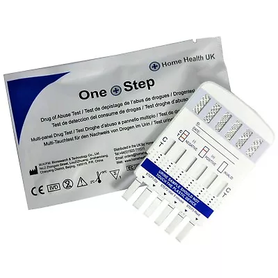 £6.99 • Buy 3 X Drug Testing Kit 6in1 Urine Test For Cocaine Heroin Amphetamine Valium +more