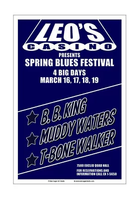 BB King / Muddy Waters 1967 Cleveland Concert Poster • $15