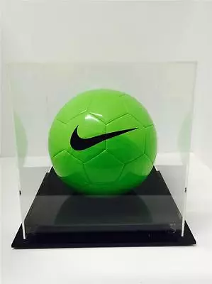 Soccer Football Premium Round Ball Deluxe Acrylic Perspex Display Case Free Post • $125