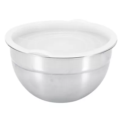 Stainless Steel Thicker Mixing Bowl With Lid Baking Salad Bowls Kitche 2816 AS • £10.12