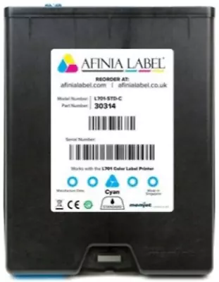 Afinia L701 Memjet Cyan Ink Cartridge 150 Ml 30314 FREE DELIVERY • $225