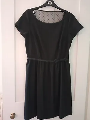 Ladies La Redoute Charcoal Lace Back Detail Dress Size 10 -  VGC - Worn Once • $15.16