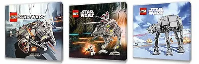 £9.99 • Buy Lego Star Wars III Set Of Three Wall / Plaques Canvas Pictures