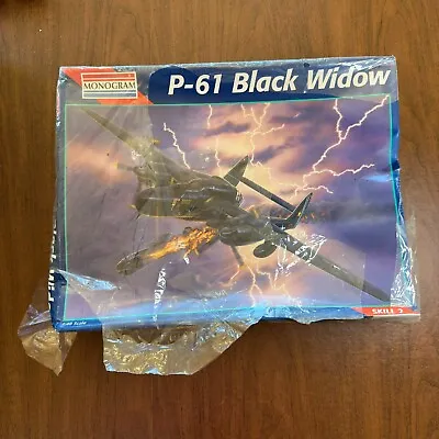 1995 Monogram P-61 Black Widow Fighter Model Kit 7546 1:48 Sealed Mt • $8