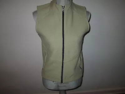 Women's IBEX Celery Green Merino Wool Full-Zip Vest Size XS *MADE IN NEW ZEALAND • $30.49