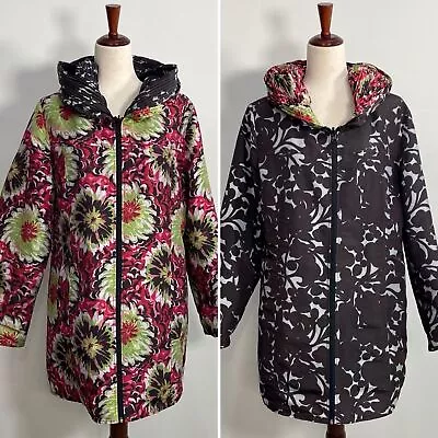 UBU Raincoat Boho Art To Wear Reversible Women's Medium • $59.50