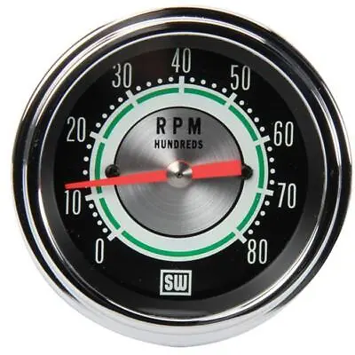 Stewart Warner 531CC Green Line 8 000 RPM Tachometer 3-3/8 Inch • $245.99