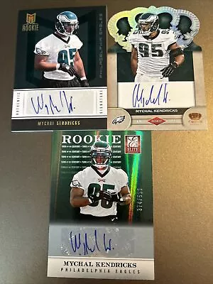 Mychal Kendricks Auto Rookie Lot Of (3) Serial #’d Eagles /49 /149 /599 • $1