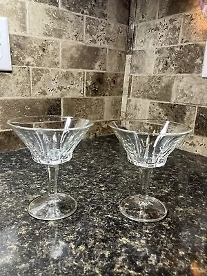 Vintage Set Of 2 Sorrento Fidenza Vetraria Champagne Glasses  Made In Italy  • $28.41