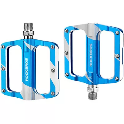 ROCKBROS MTB Bicycle Carbon Fiber Sealed Bearing Pedals Bike Flat Pedals 9/16   • $27.59