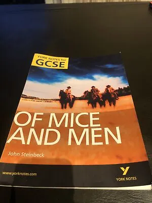 Of Mice And Men Paperback Edition York Notes Dr Martin Stephen Educational GCSE • £5