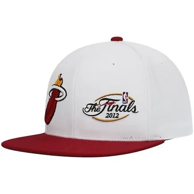 Mitchell & Ness Miami Heat 2012 Finals Adjustable Snapback Hat Cap NEW • $27.99