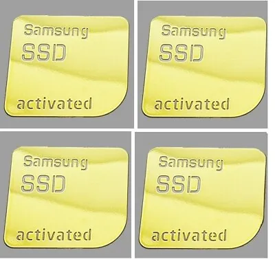 Samsung SSD Activated Gold Chrome Metallic Sticker 2023 QTY 1 • £2.99