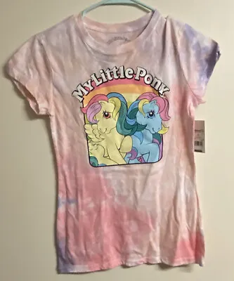 NEW My Little Pony Womens T Shirt Top Juniors Medium Tie Dye Pink Lightweight  • $7