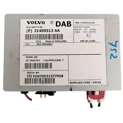 31409514AA Sound Amplifier Volvo XC60 2014 • $81.99