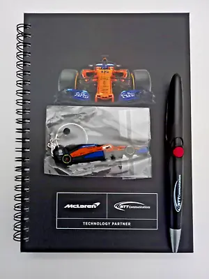 McLaren F1 Hardback A5 Partner Notebook With Pen & Keyring NEW • £19.99