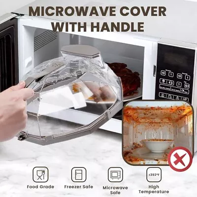 Microwave Splatter Cover Diamond Shape Microwave Cover For Food With Handle • $17