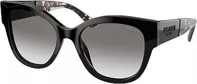 Prada Women's 0PR 02WS Black Frame/Grey Gradient Lens Sunglasses • $119.95