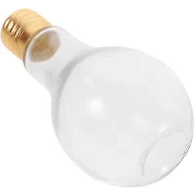 500ML Light Up Glass Cup Light Bulb Jar Funny Drink Bottle • £12.09