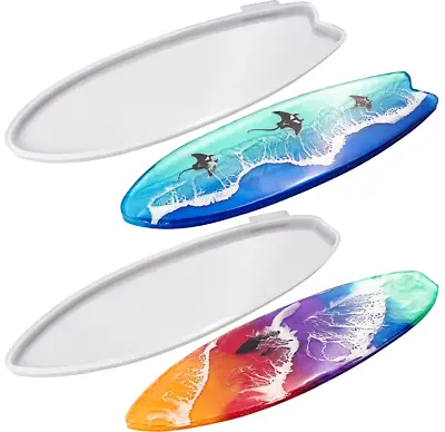 XL Surfboard Tray Resin Silicone Molds Epoxy Casting Beach Surf Plaque Serving • $17.99