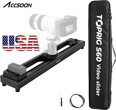 Accsoon TOPRIG S60 Motorized Focusing Camera Video Track Slider Rail APP Control • $399