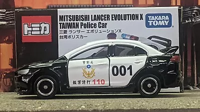 Tomica #67 Mitsubishi Lancer Evolution X Taiwan Police Car 1/61 Scale Usa Stock! • $19.99