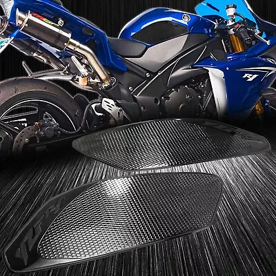 Tank Side Knee Stomp Protector Guard Pad 09-14 Yamaha YZFR1 R1 Perforated Black • $18.98