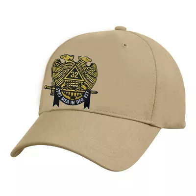 SCOTTISH RITE 32nd HAT In BLACK-NAVY-TAN-CAMO - ADJUSTABLE - ONE SIZE FITS MOST • $16.95