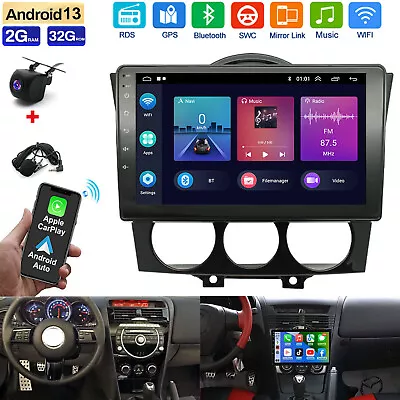 Fits For 2003-2008 Mazda RX-8 Apple Carplay Radio Android 13 GPS NAVI WIFI FM BT • $132.98