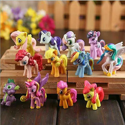 £8.79 • Buy 12 Pcs 2  My Little Pony Mini Action Figures Bundle Cake Toppers Toy Decorations