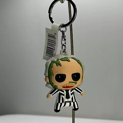 Figural Keyring Horror Properties Series 1 Beetlejuice 3D Monogram Keychain Clip • $10.99