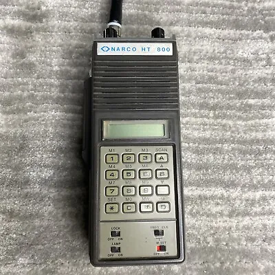 Vintage 1983 NARCO HT 800 Portable Avionics Transceiver & Charger For Parts Only • $99.99