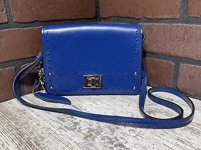 Charles Jourdan Bag Small Purse Blue Good Condition Leather • $26.25