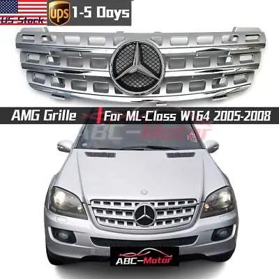 $169 • Buy For Mercedes Benz ML-Class W164 2005-2008 AMG Grille W/Emblem ML320 ML350 ML550