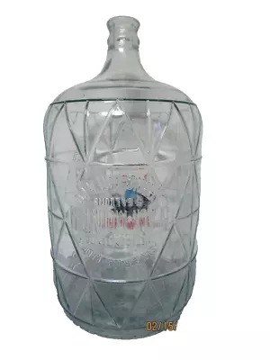 Black Mountain Spring Water 5 Gallon Glass Bottle..blue Tint..embossed • $58