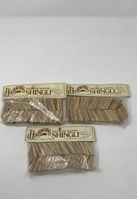 Shingles Rectangular Miniature  Dollhouse Roofing Three 100 Pc/pkg #7004 • $19.99