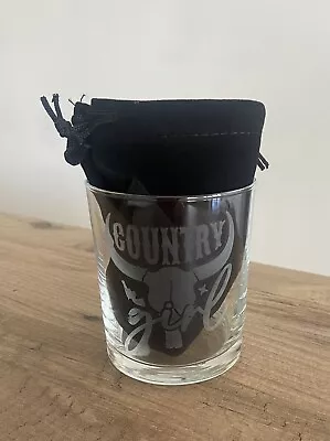 Country Cowgirl Hand Etched Glass Cowgirl Gift Ideas Glass Drinkware • £7.50