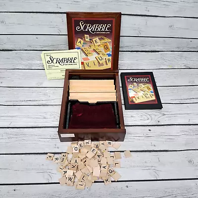 Scrabble Wooden Bookshelf Edition Vintage Collection 2005 • $14.88