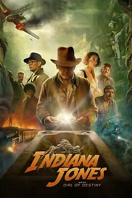 New Indiana Jones And The Dial Of Destiny Movie Poster Premium Art Size A5-a1 • $5