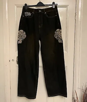 Ed Hardy Men’s Brown Tinted Jeans (30W 32L) • £75