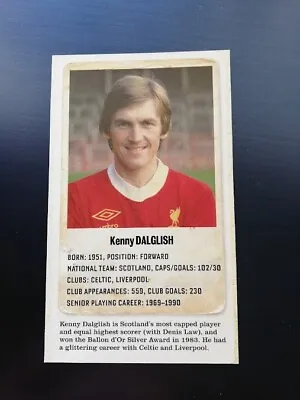 Kenny Dalglish Liverpool - The World's Great Players Cut-out • £4.45