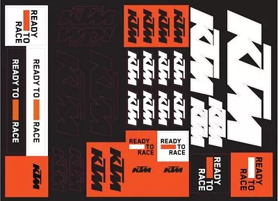 KTM Corporate Sticker Sheet - 3PW210065800 • $5.29