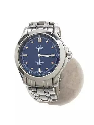 USED OMEGA SEAMASTER 2511.80 Blue SS Quartz Men's Watch • $1484.35