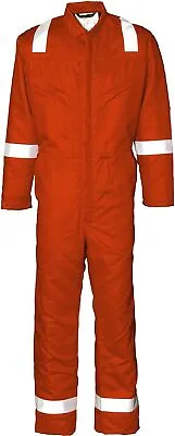 Mens Work Wear Overalls Boiler Suit Coveralls Mechanics Boilersuit Protective • £26
