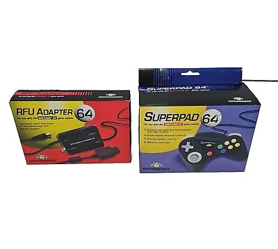 Nintendo 64 Superpad 64 Controller & RFU Adapter N64 Open Box • $24.95