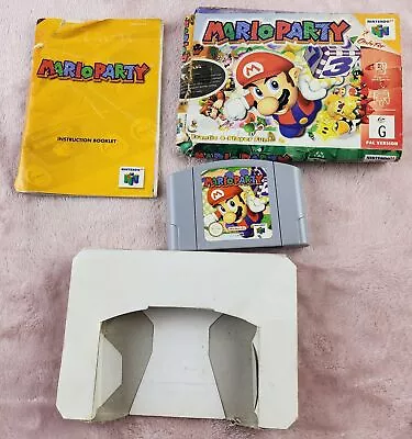Mario Party For Nintendo 64 (N64) - Complete In Box With Manual & Warranty • $169.77