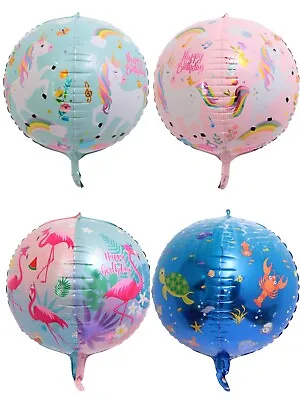 $4.50 • Buy 22'' Unicorn Sphere 4D Foil Helium Balloon Baby Shower Birthday Party Decor