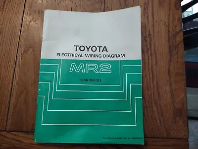 Toyota 1986 MR2 Factory Original Electrical Wiring Diagram Repair Manual • $69.95