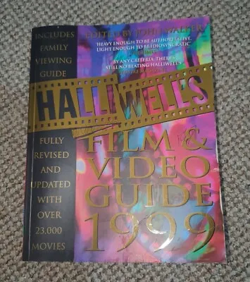 Halliwell's Film And Video Guide: 1999 By Leslie Halliwell (Paperback 1998) • £2